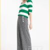 Wieke stripe pullover -STU220018 groen