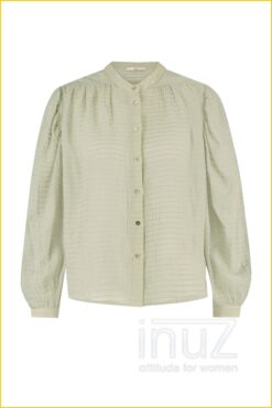 Alternative view of Aaiko - Blouse Soya vis -AAI220008 groen