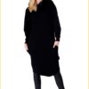 Sneakerdresses Hoodydress black lang