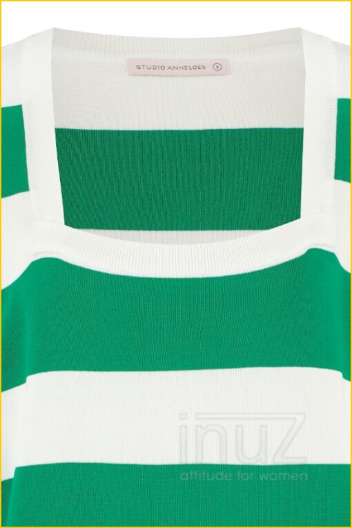 Wieke stripe pullover -STU220018 groen