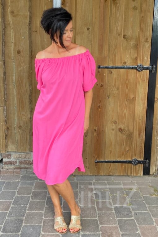 Inuz - Jurk Sala -INU220136 fuchsia - Afbeelding 2