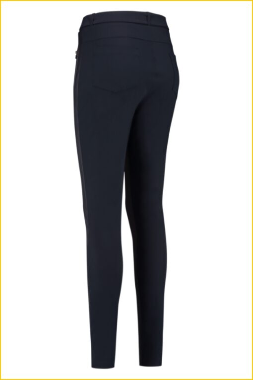 Studio Anneloes - Broek Margot faux leather - STU220058 dark blue - Afbeelding 4