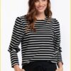 Sweater Taylor strip - STU220059 black/white