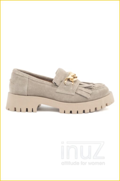 Loafer met goud schakel - BAB220012 beige