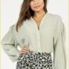 Aaiko - Blouse Soya vis -AAI220008 groen