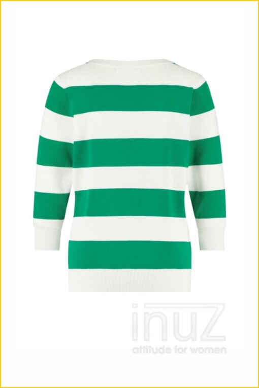 Wieke stripe pullover -STU220018 groen