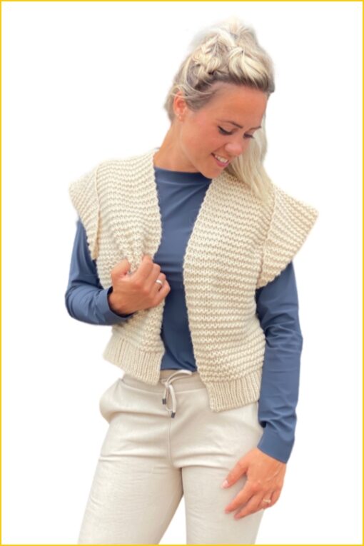 Aaiko - Gilet Bo wp - AAI220039 cream