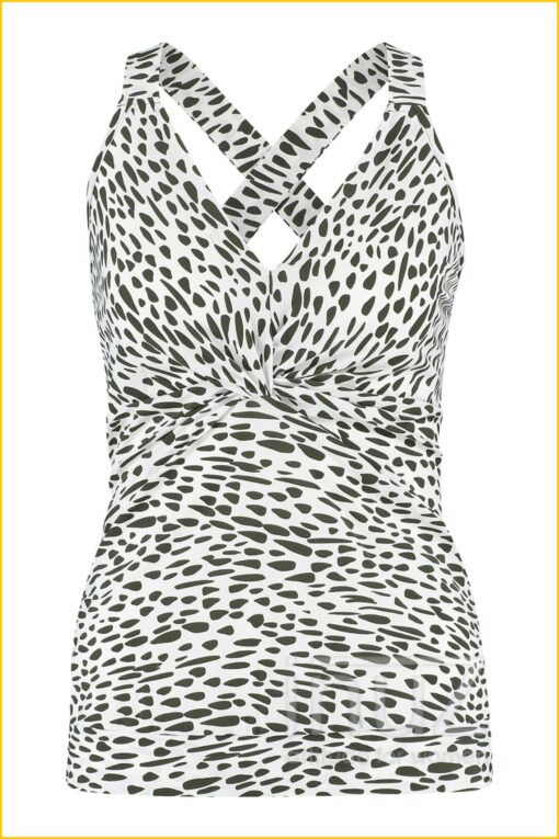 Tanktop Magic cheeta - STU210053 wit