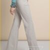 Pantalon Flair pijp - STU210116 greige/darkblue