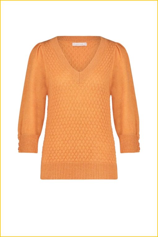 Studio Anneloes Mya ajour pullover ginger