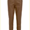 Object Gecoate straight fit broek Dark Earth