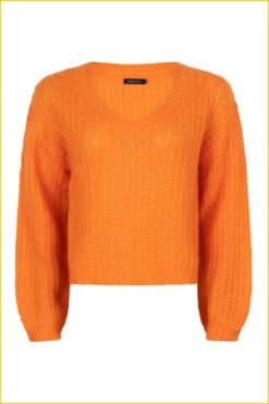 Ydence Knitted Sweater Beryl Orange