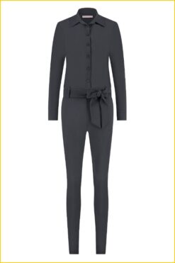 Studio Anneloes Angelique LS jumpsuit antraciet