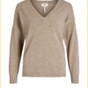 Object Pullover OBJTHESS v-neck fossil