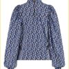Studio Anneloes blouse beaulot diamond chestnut new cobalt (blauw)