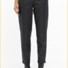 Object Gecoate straight fit broek Black