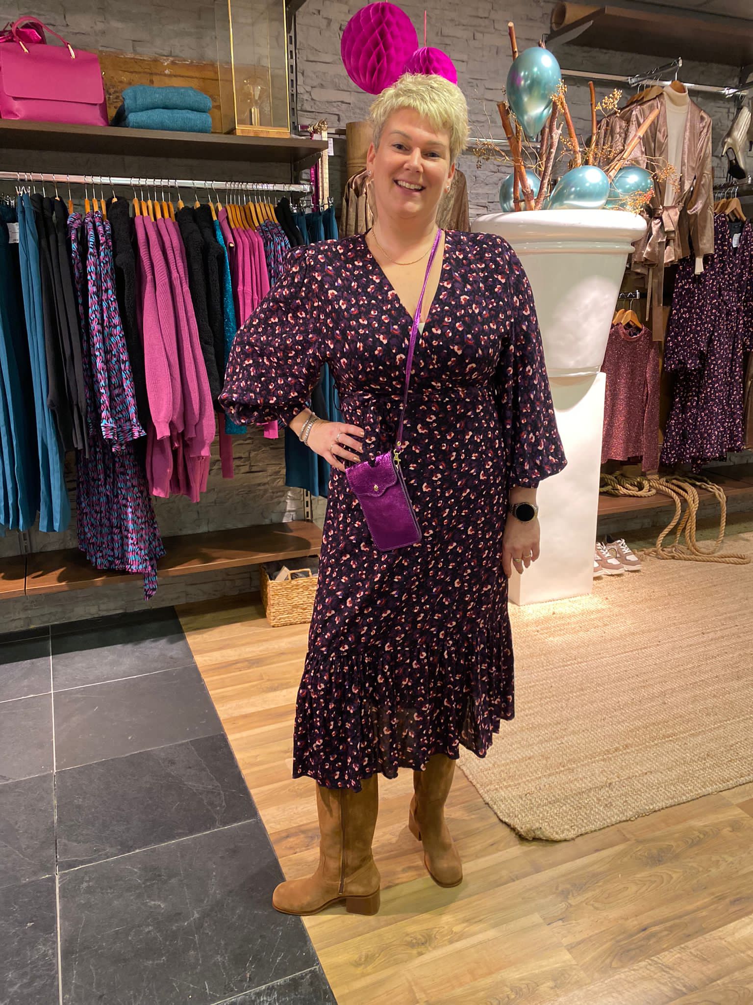 Ydence dress sharon black print