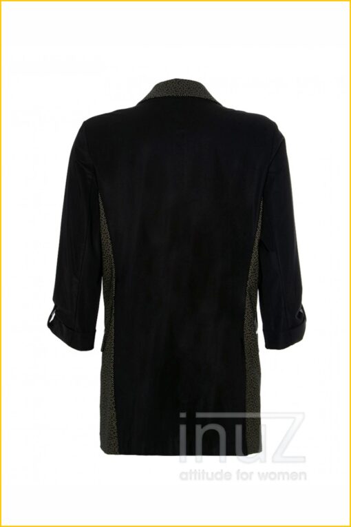 Blazer lang glitter -ZIP210036 groen - Afbeelding 4