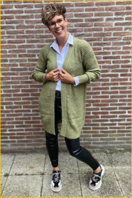 Object Cardigan Objnova sage (groen)