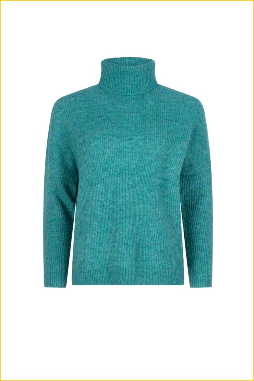 Ydence - Knitted sweater Kiki - YDE220020 turquoise