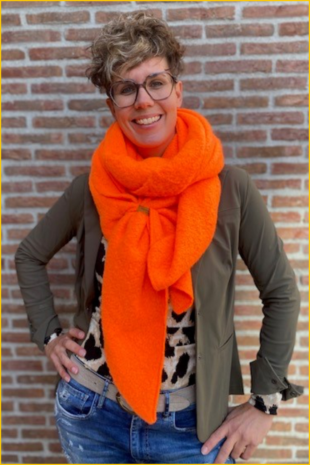 Inuz sjaal oranje