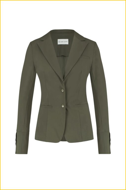 Jane Lushka Blazer Roma easy wear Technical Jersey Army