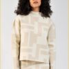 Elias Rumelis sweater jacquard chai