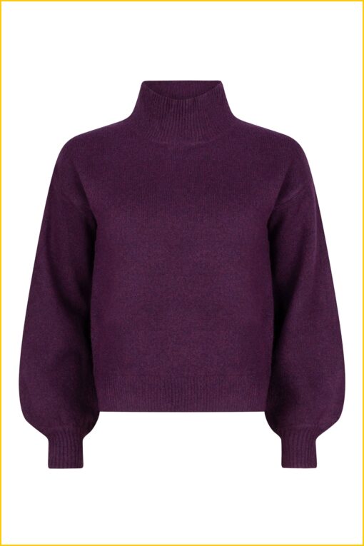 Ydence - Knitted sweater Whitney - YDE220028 purple