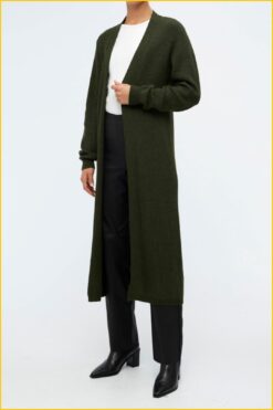Object vest cardigan objmalena duffelbag groen
