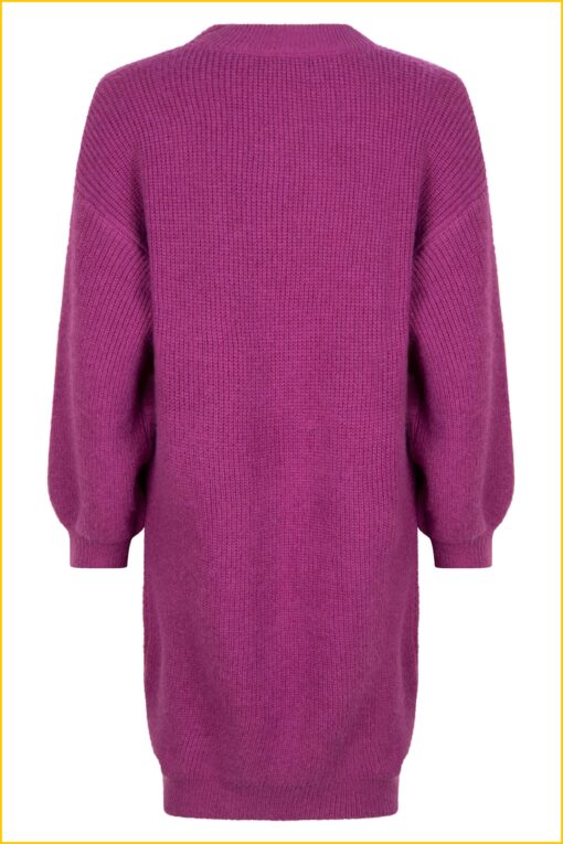 Knitted dress Jayna - YDE220027 purple - Afbeelding 3