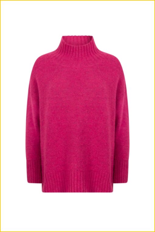 AAI220050 Sweater Michaela winter fuchsi - Afbeelding 2