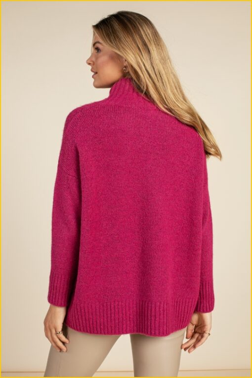 AAI220050 Sweater Michaela winter fuchsi - Afbeelding 3