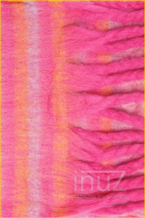 Inuz - Sjaal Stripe -YEH220004 fucsia