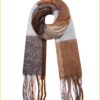 Sjaal franjes - YEH220033 multi bruin