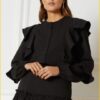 Refined Department Demi blouse black