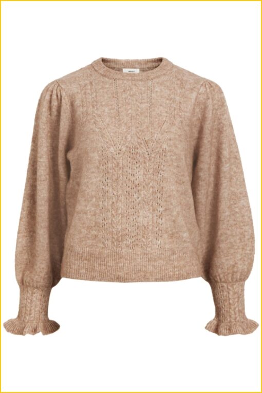 Object - Pullover OBJOPHELIA - OBJ220096 fossil melange