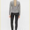 Coated broek -OBJ210137 zwart
