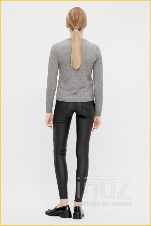 Coated broek -OBJ210137 zwart - Afbeelding 4