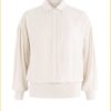 Moscow - Blouse Easton - MOS220037 wool white solid