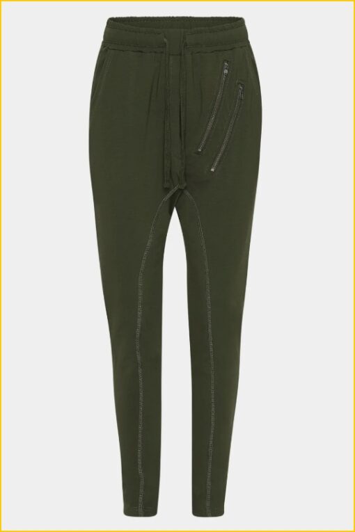 Comfy Copenhagen - Broek dubbele rits - COM220001 army