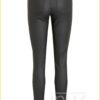 Coated broek -OBJ210137 zwart