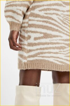 Alternative view of Jurk OBJEVE NONSIA -OBJ220028 beige print