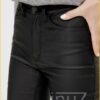 Coated broek -OBJ210137 zwart
