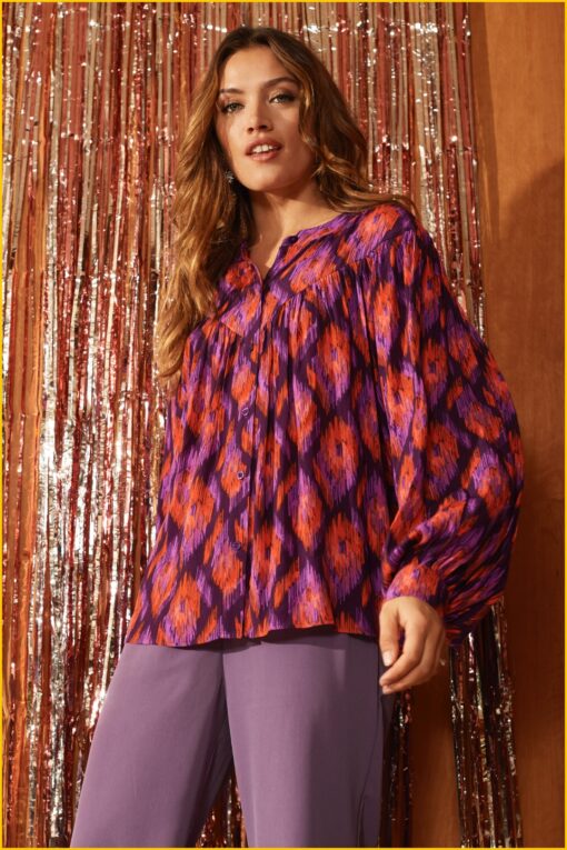 Ydence - Blouse Mona - YDE220041 aztec