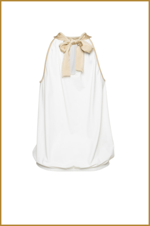 ZIP73 - Haltertop - ZIP230008 white/champagne - Afbeelding 2