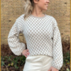 Trui blokjes - TUR230001 beige