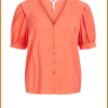 Shirt KM OBJSY - OBJ230032 hot coral