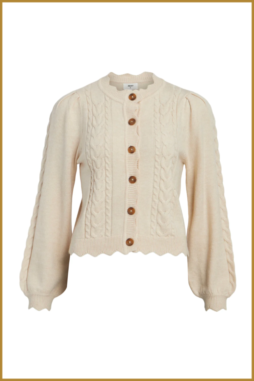 Object - Cardigan OBJRUTH - OBJ230024 sandshell - Afbeelding 2