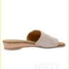 Babouche - Slipper met gesp suede - BAB220002 sand