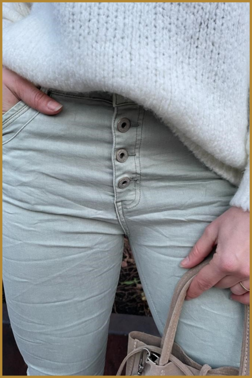 INUZ- BHA230002 - Pant Sellie groen - Afbeelding 2